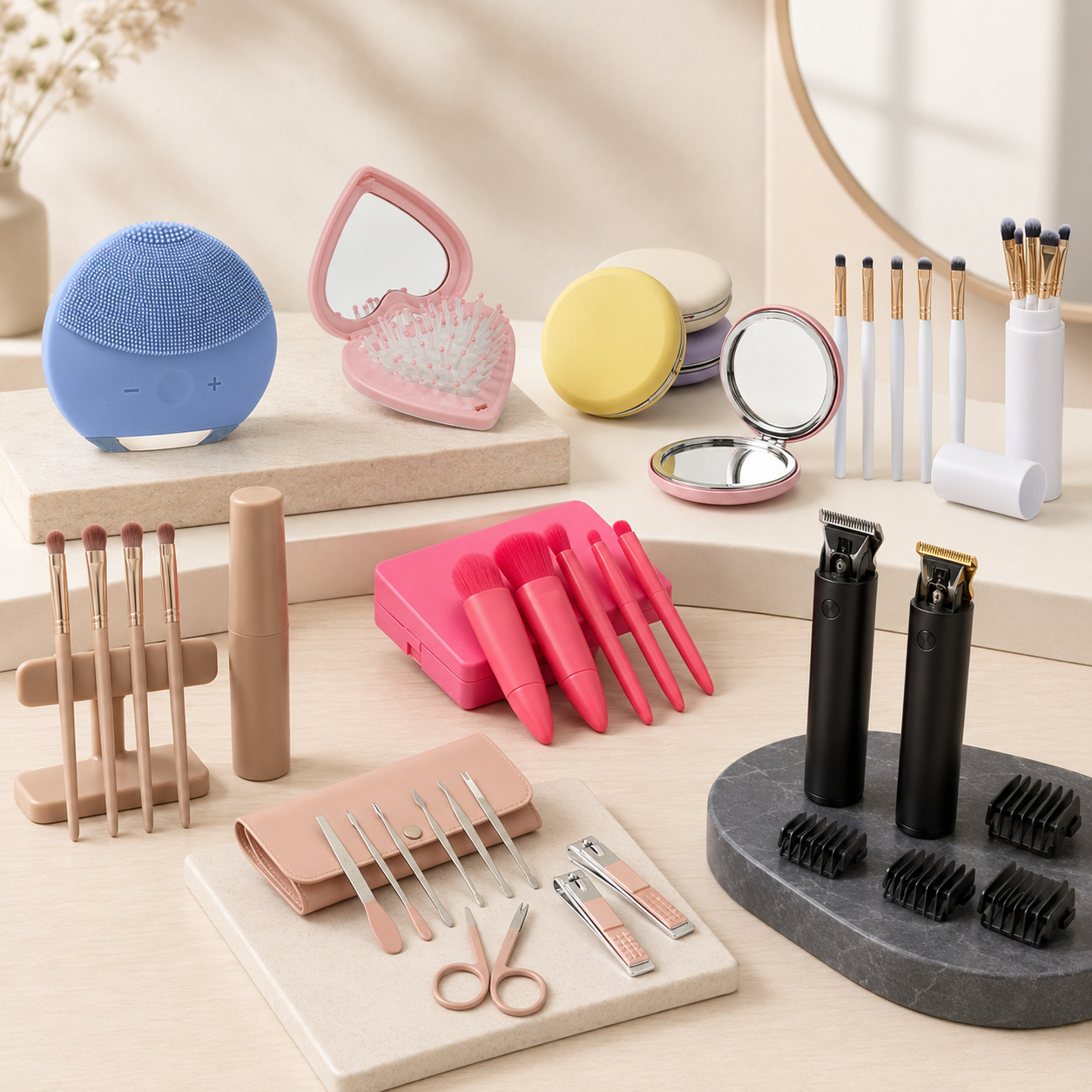 Itens personalizados de beleza, higiene e cuidados pessoais